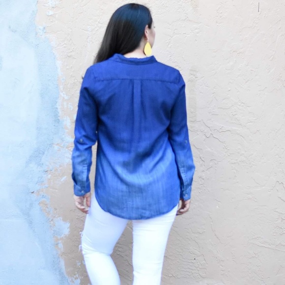 Ombre Jean Shirt - Picture 2 of 2